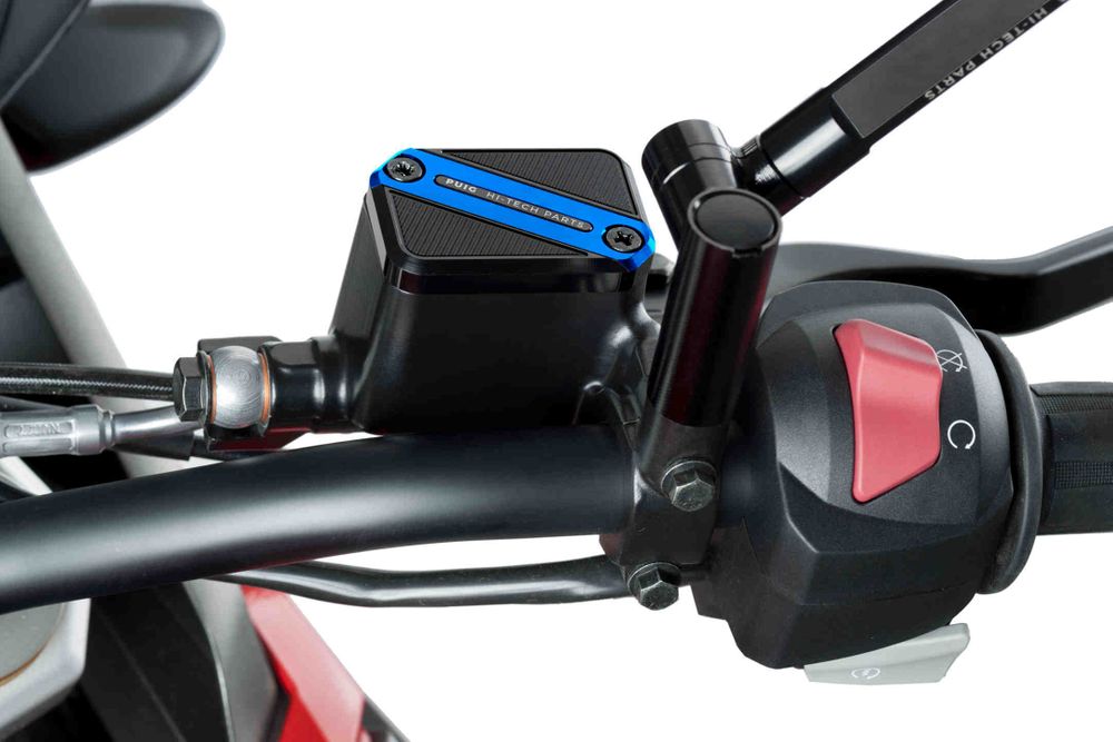 PUIG 9612A Vorderer Bremsflüssigkeitsbehälterdeckel  passend fuer BMW G310R Blau