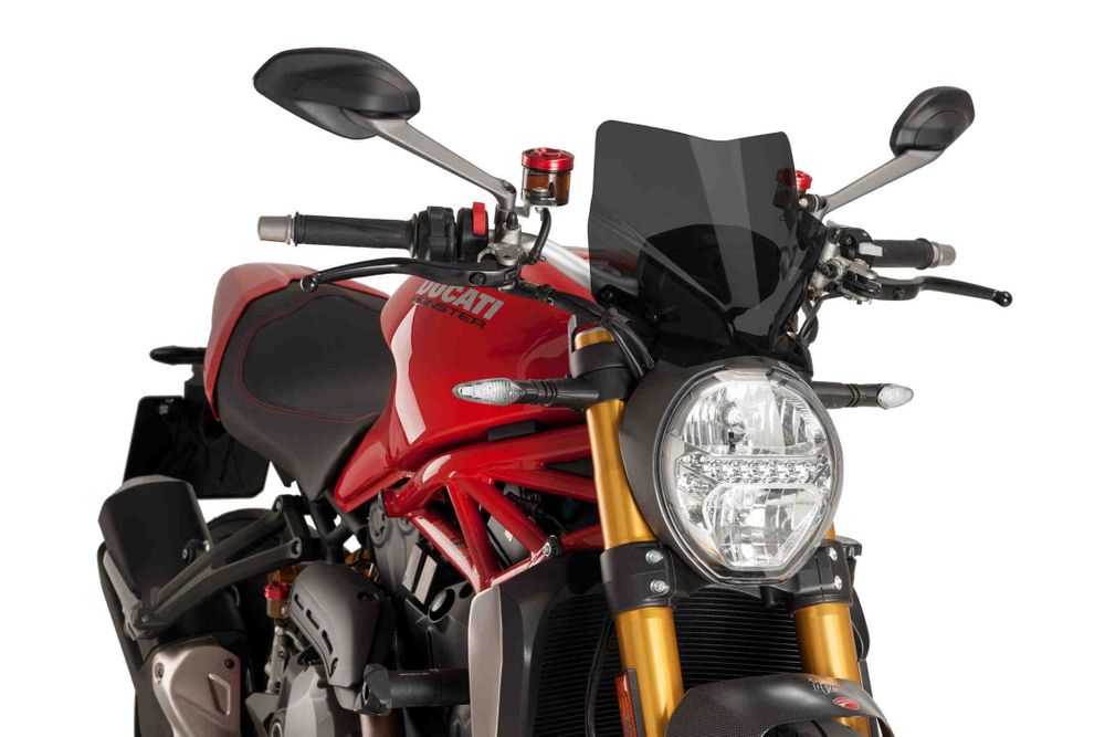 PUIG 7013F Windschutzscheibe New Generation Sport  passend fuer DUCATI MONSTER 1200 Stark getönt