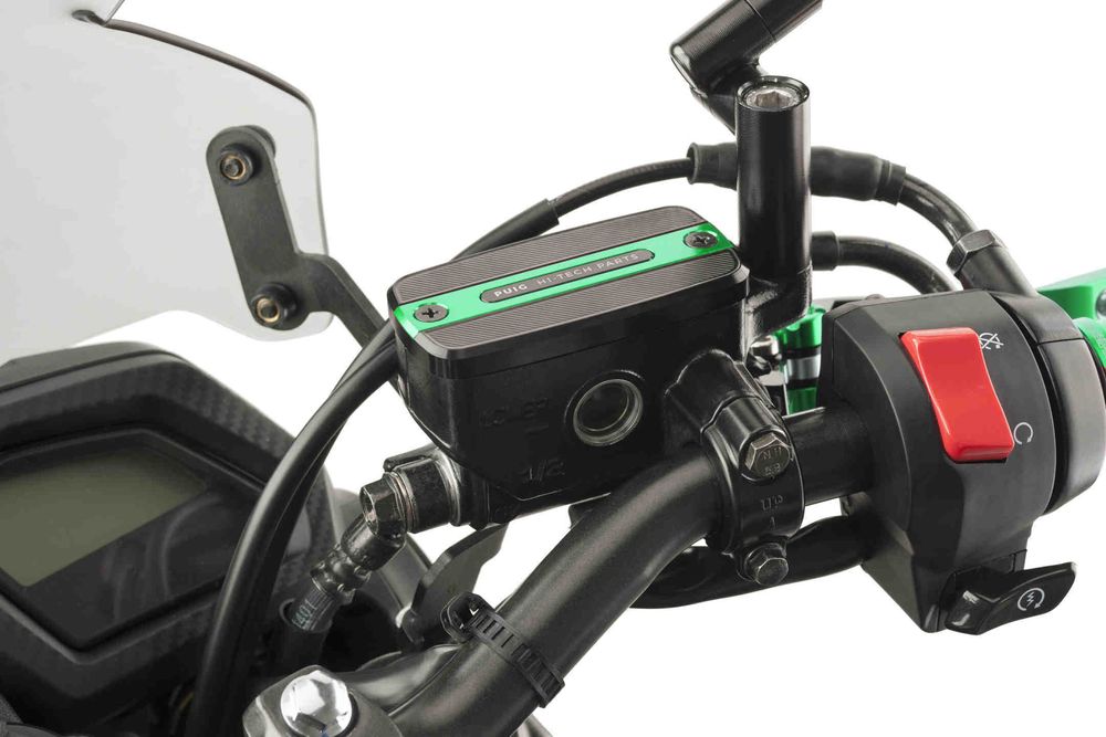 PUIG 9262V Vorderer Bremsflüssigkeitsbehälterdeckel  passend fuer HONDA CBF600 Grün