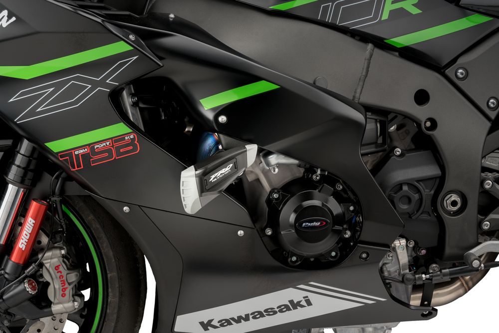 PUIG 21428N Sturzpads PRO 2.0  passend fuer KAWASAKI ZX-10R Schwarz
