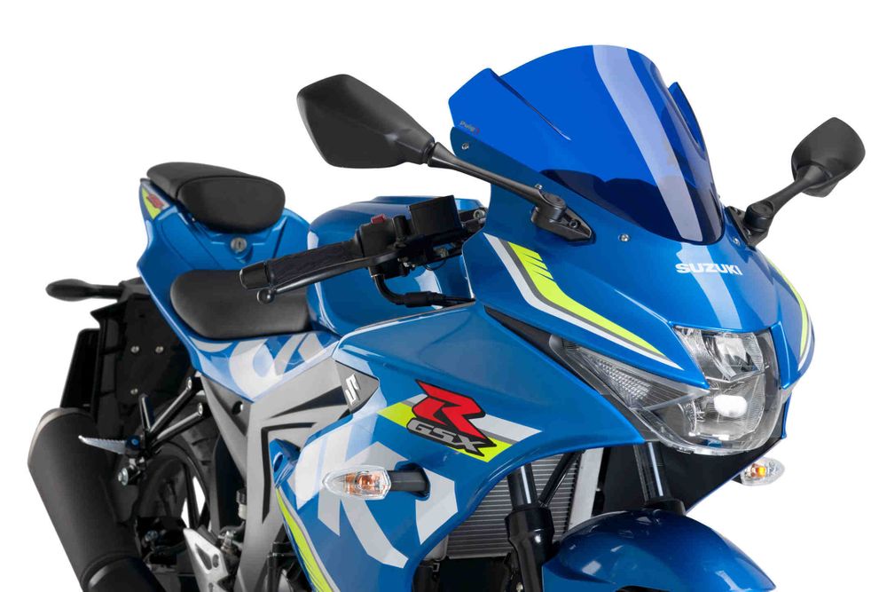 PUIG 9721A Z-Racing Scheibe  passend fuer SUZUKI GSX-R125 Blau