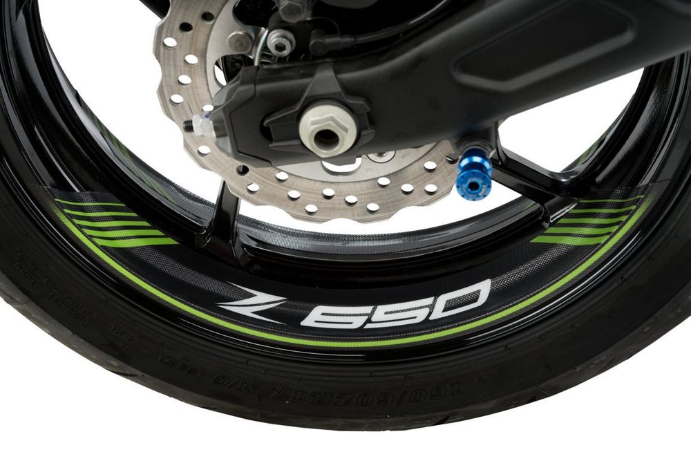 PUIG 9290V Rim Strips Specials  passend fuer KAWASAKI Z650 Grün