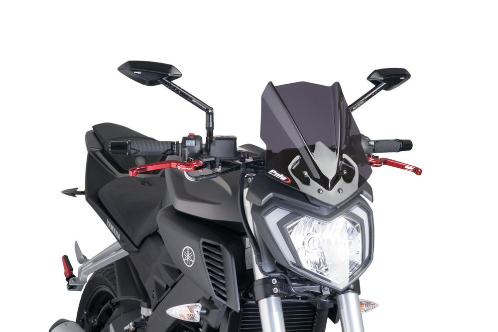 PUIG 7654F Windschutzscheibe New Generation Sport  passend fuer YAMAHA MT-125 Stark getönt