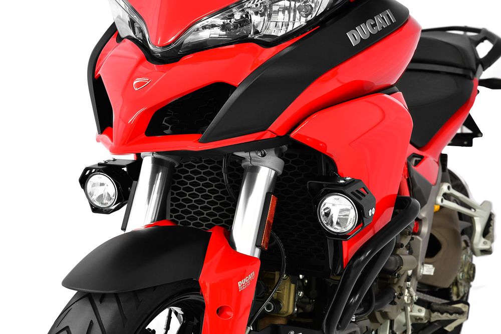 Ibex 10006916 Kompatibel/Ersatz für SWH Set Nebel Ducati Multistrada 1200 BJ 2015-18 Schwarz