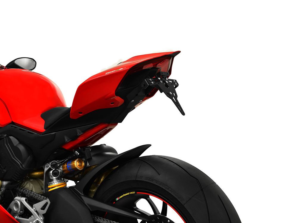 Ibex 10006028 Kompatibel/Ersatz für Kennzeichenhalter Ducati Panigale V4 BJ 2018-22 Schwarz