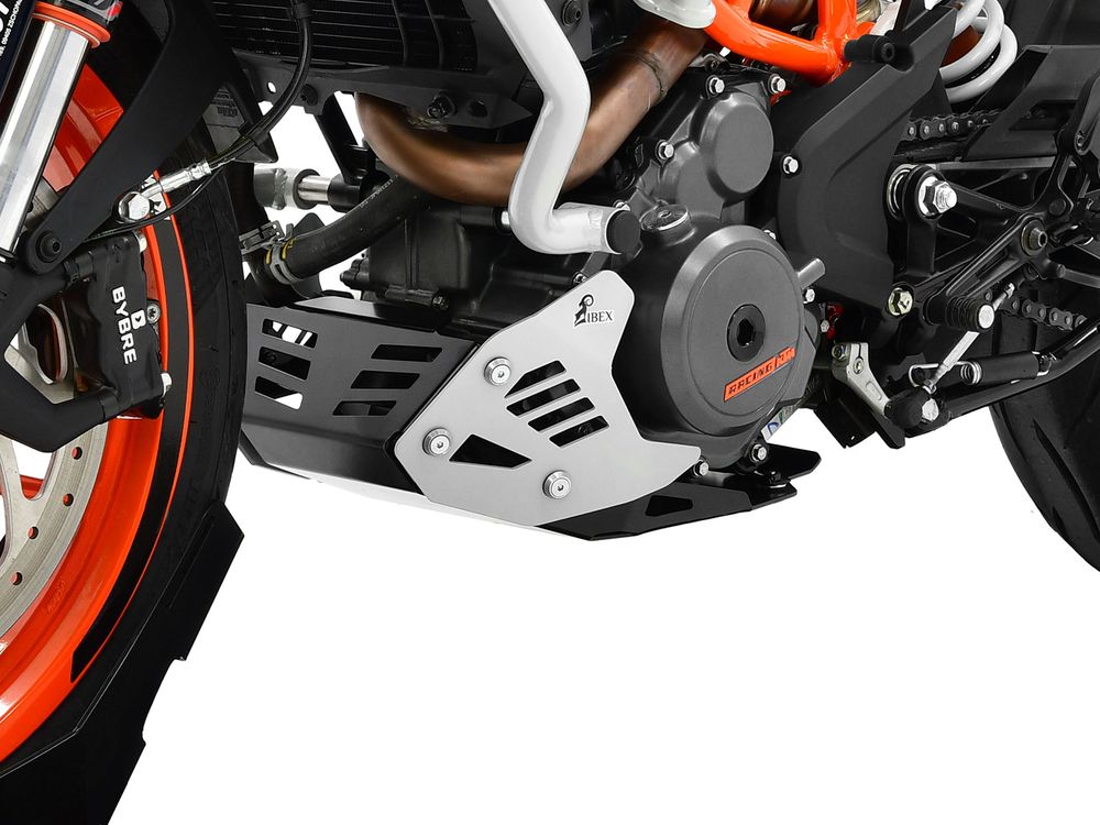 Ibex 10004565 Kompatibel/Ersatz für Motorschutz KTM 390 Duke BJ 2017-20 Silber