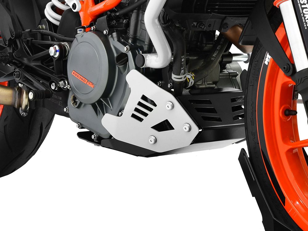 Ibex 10004565 Kompatibel/Ersatz für Motorschutz KTM 390 Duke BJ 2017-20 Silber