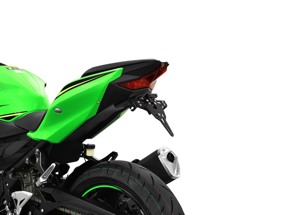 Ibex 10004122 Kompatibel/Ersatz für Kennzeichenhalter Kawasaki Ninja 400 BJ 2018-22 Schwarz