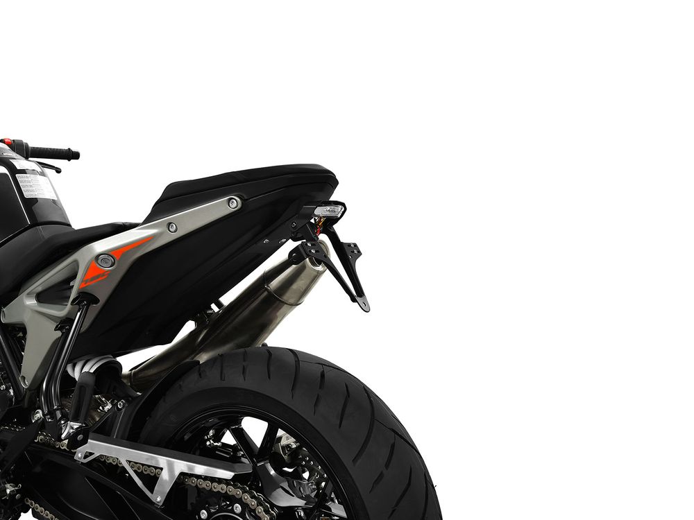 Ibex 10004429 Kompatibel/Ersatz für Kennzeichenhalter KTM 790 Duke BJ 2018-20 Schwarz