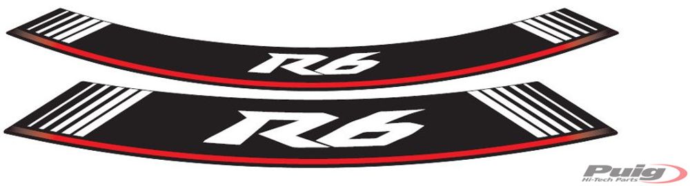 PUIG 5530P Rim Strips Specials  passend fuer YAMAHA YZF-R6 Silber
