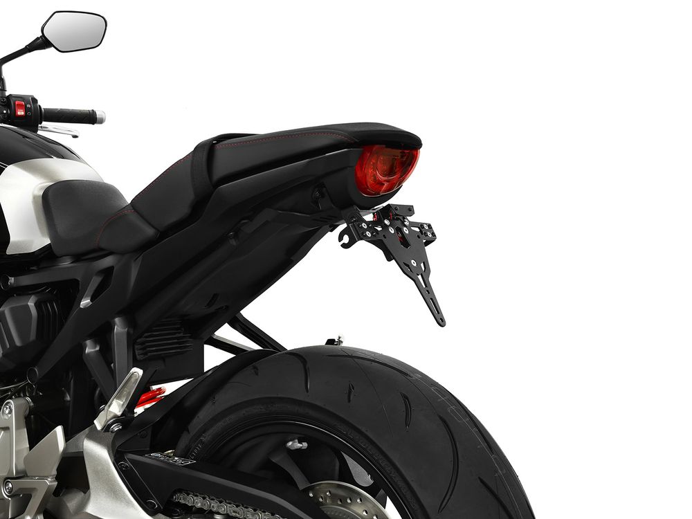 Ibex 10004695 Kompatibel/Ersatz für Kennzeichenhalter Honda CB 1000 R BJ 2018-20 Schwarz