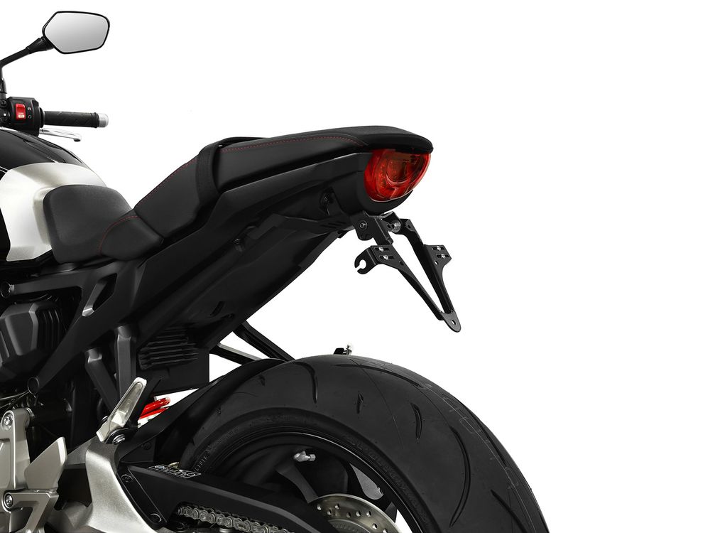 Ibex 10004698 Kompatibel/Ersatz für Kennzeichenhalter Honda CB 1000 R BJ 2018-20 Schwarz