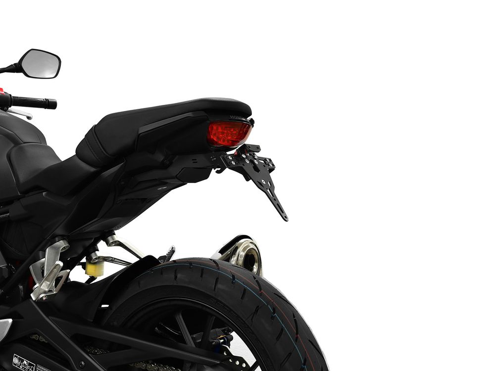 Ibex 10004724 Kompatibel/Ersatz für Kennzeichenhalter Honda CB 300 R BJ 2018-22 Schwarz