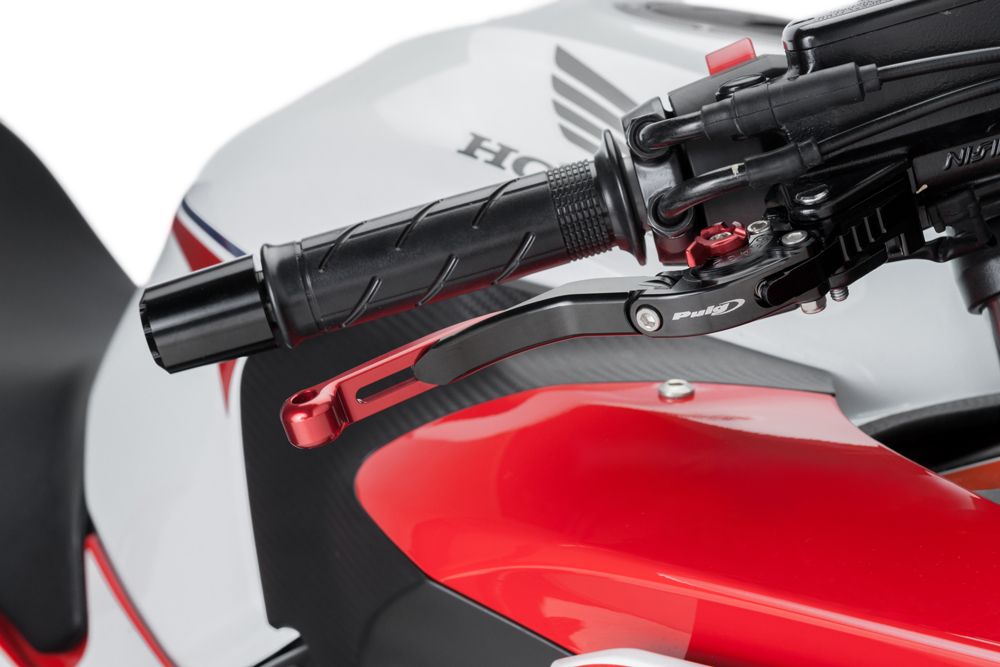 PUIG 14RNR Hebel 3.0.  passend fuer KAWASAKI KLE500 Rot