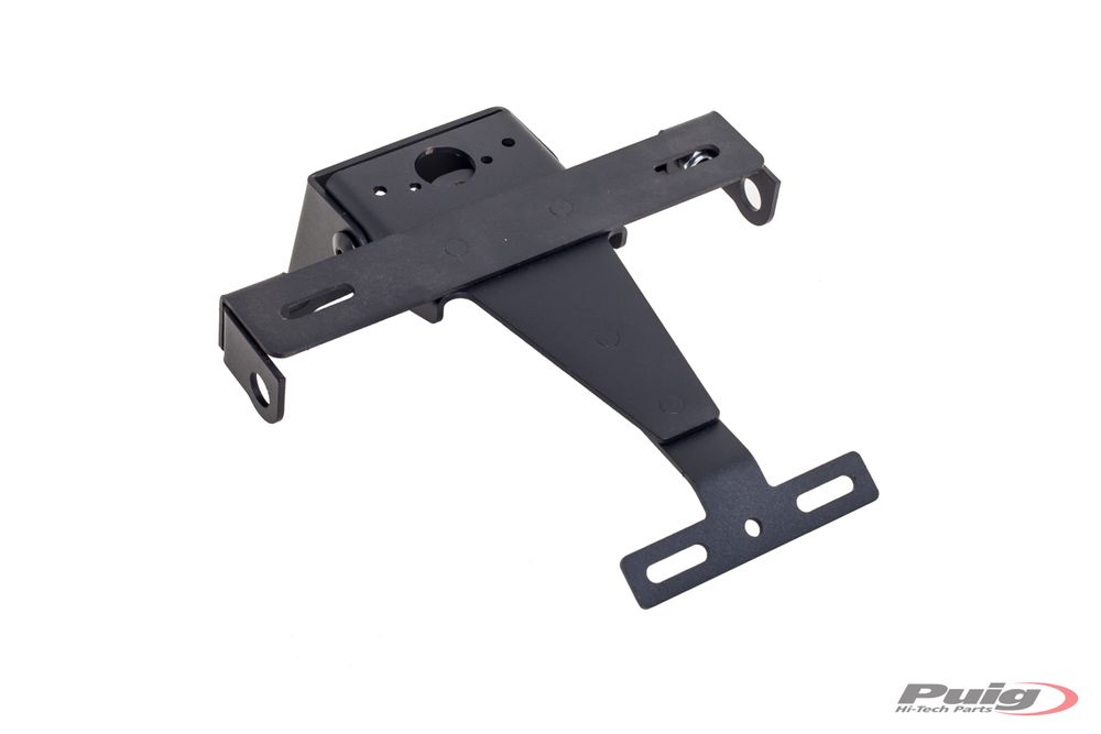 PUIG 1539N Kennzeichenhalters  passend fuer UNIVERSAL UNIVERSAL Schwarz