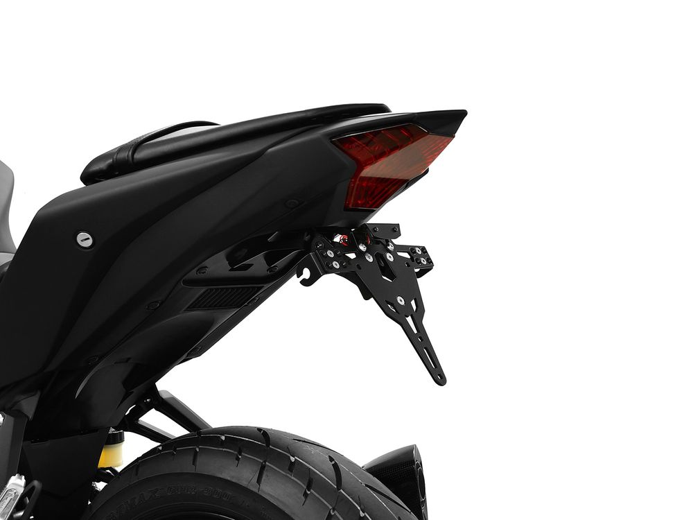 Ibex 10005169 Kompatibel/Ersatz für Kennzeichenhalter Yamaha YZF-R3 BJ 2019-21 Schwarz