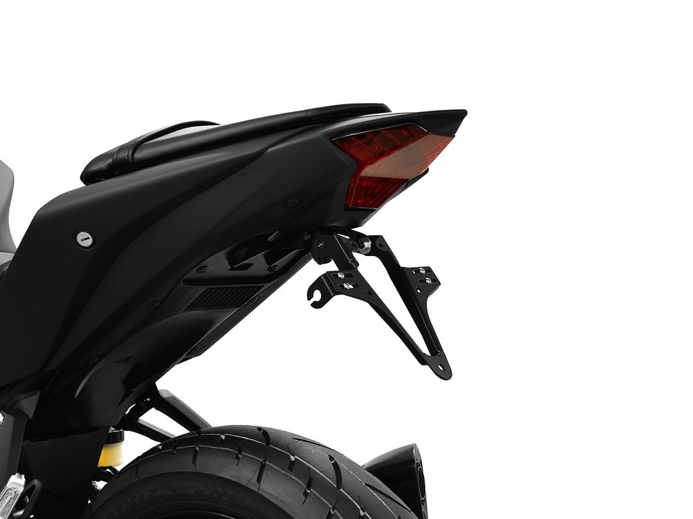 Ibex 10005172 Kompatibel/Ersatz für Kennzeichenhalter Yamaha YZF-R3 BJ 2019-21 Schwarz