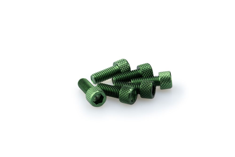 PUIG 0363V Muttern aus Anodisierten Aluminium  passend fuer UNIVERSAL UNIVERSAL Grün