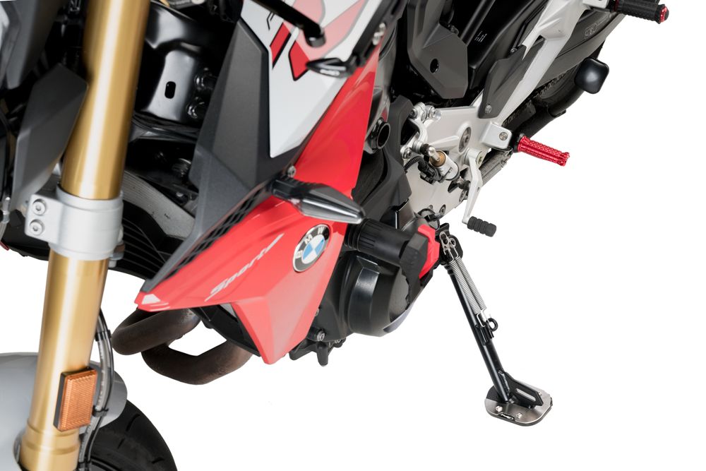 PUIG 20418N Fusstandverbreiterung mit Standardaufhängung  passend fuer BMW F900R Schwarz