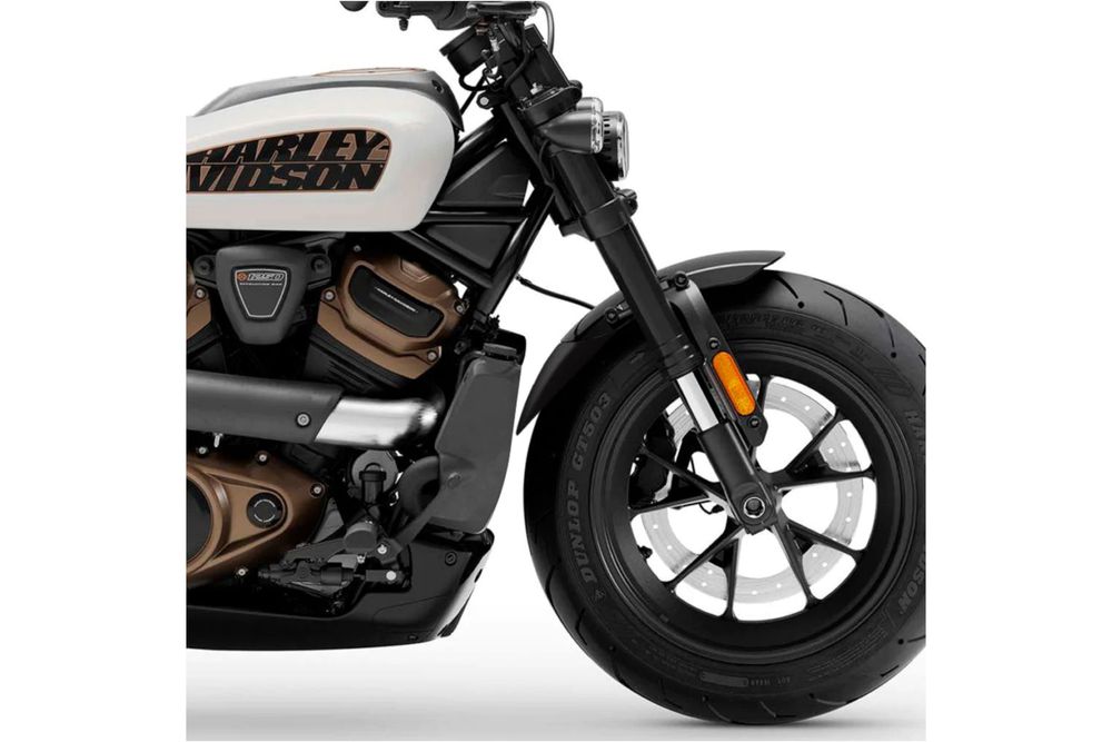 PUIG 21368N Verlängerung des vorderen Schutzblechs  passend fuer HARLEY DAVIDSON SPORTSTER S RH1250S Schwarz