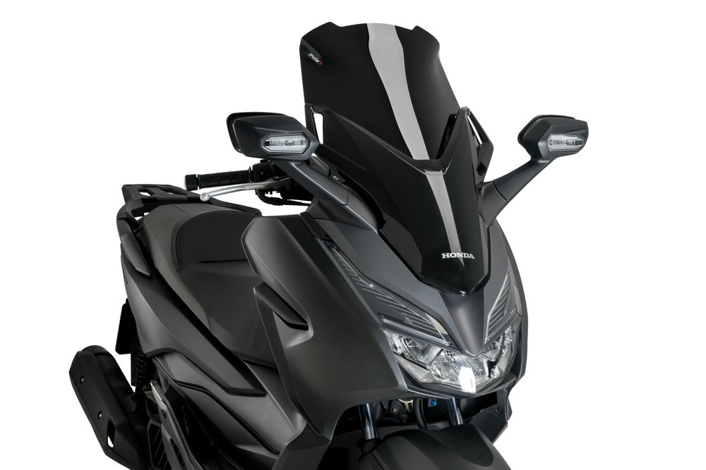 PUIG 21319N Windschutzscheibe V-Tech Line Sport  passend fuer HONDA FORZA 125 Schwarz