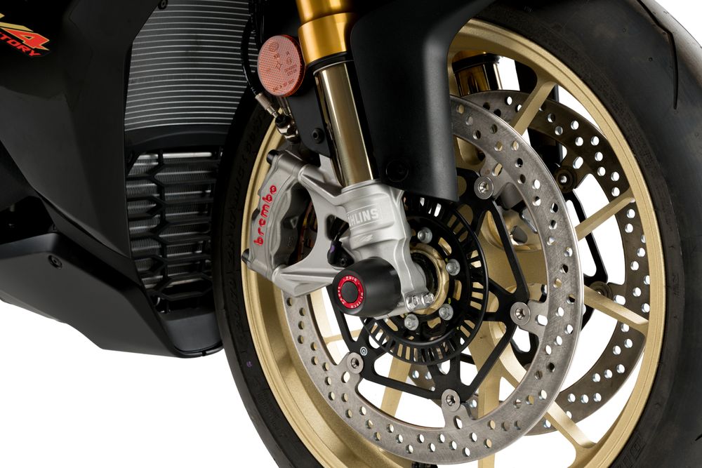 PUIG 21356N Vorderachsregler PHB19  passend fuer APRILIA RSV4 FACTORY Schwarz