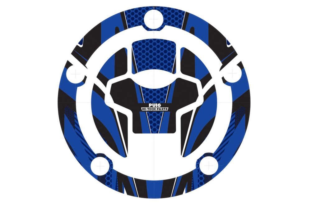 PUIG 9429A Tankdeckelabdeckungen Radikal  passend fuer SUZUKI GSX-R1000 Blau