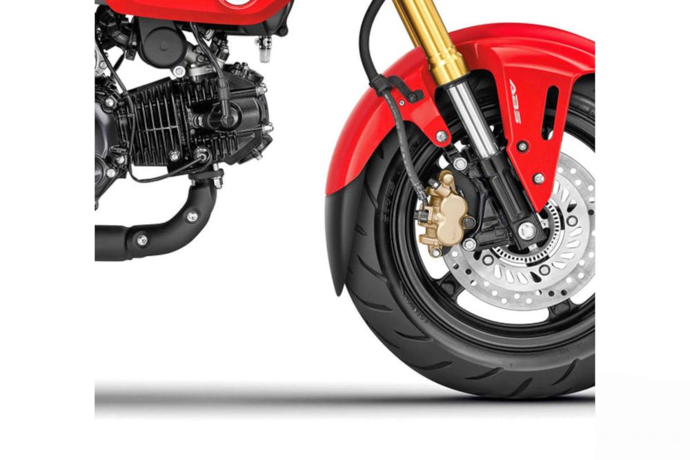 PUIG 21166N Verlängerung des vorderen Schutzblechs  passend fuer HONDA MSX125 GROM Schwarz