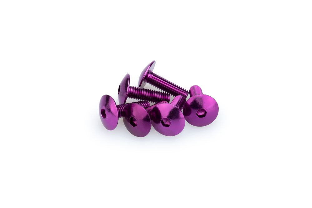 PUIG 0657L Muttern aus Anodisierten Aluminium  passend fuer UNIVERSAL UNIVERSAL Lila
