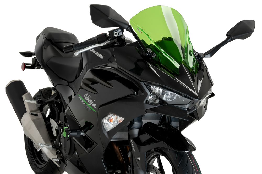 PUIG 22015V Z-Racing Scheibe  passend fuer KAWASAKI NINJA 500 Grün