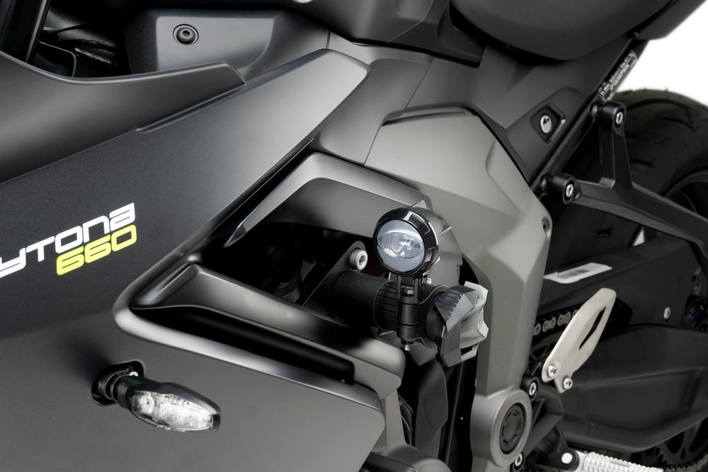 PUIG 22103N Sturzpads R19  passend fuer TRIUMPH DAYTONA 660 Schwarz