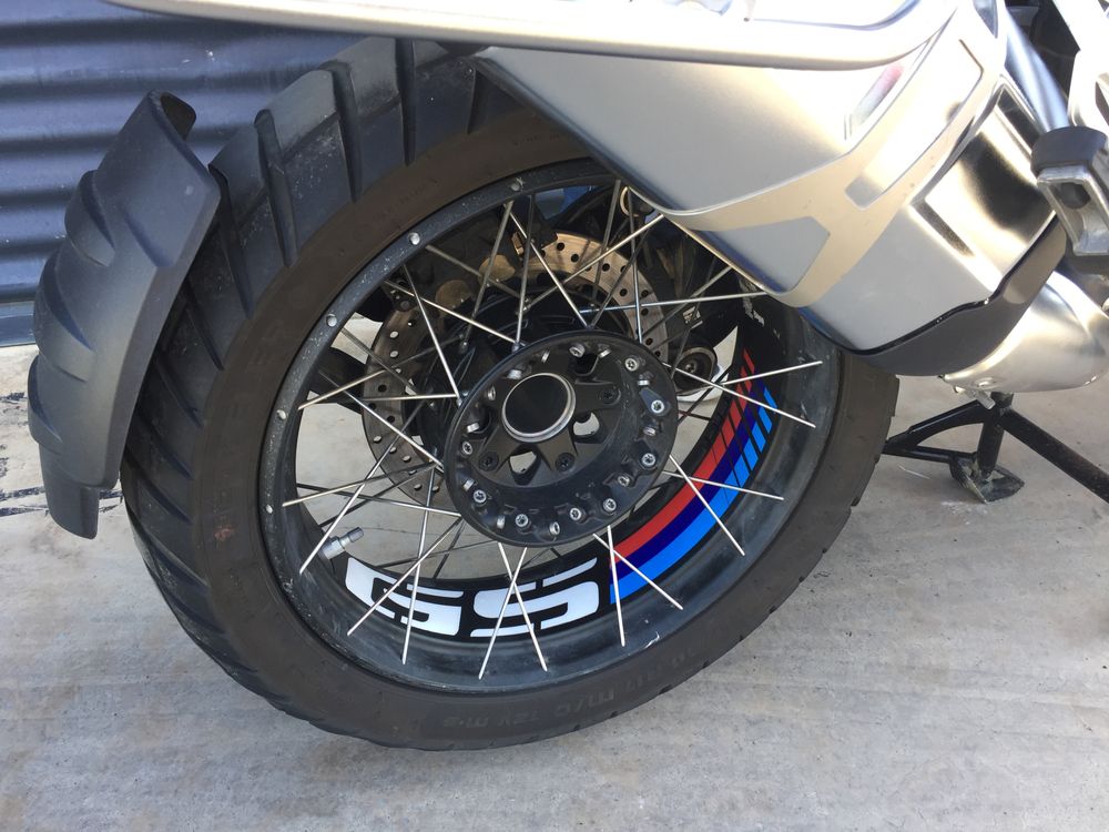 PUIG 20151N GS Sticker Bögen  passend fuer BMW R1200GS ADVENTURE Schwarz
