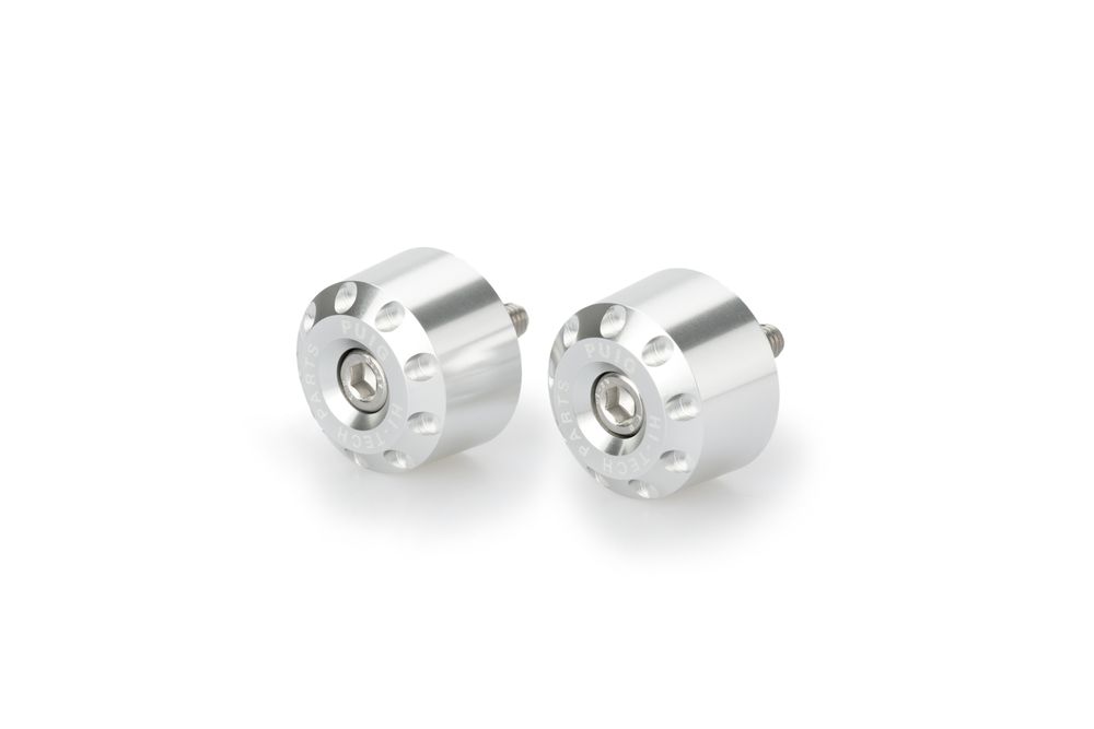 PUIG 20372P Lenkerenden Kurz  passend fuer VESPA GTS 300 Silber