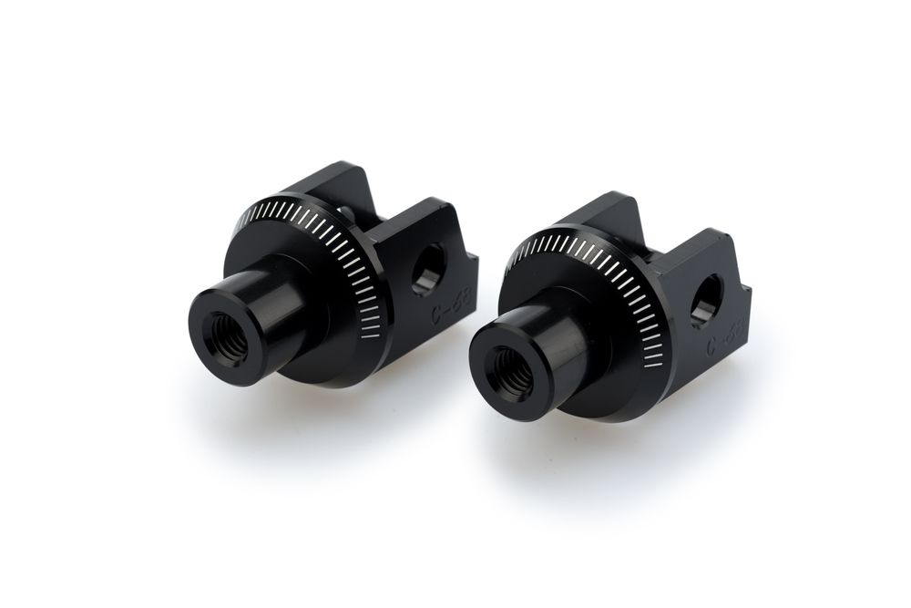 PUIG 20405N Vintage Fußrasten  passend fuer SUZUKI DL1050 V-STROM Schwarz