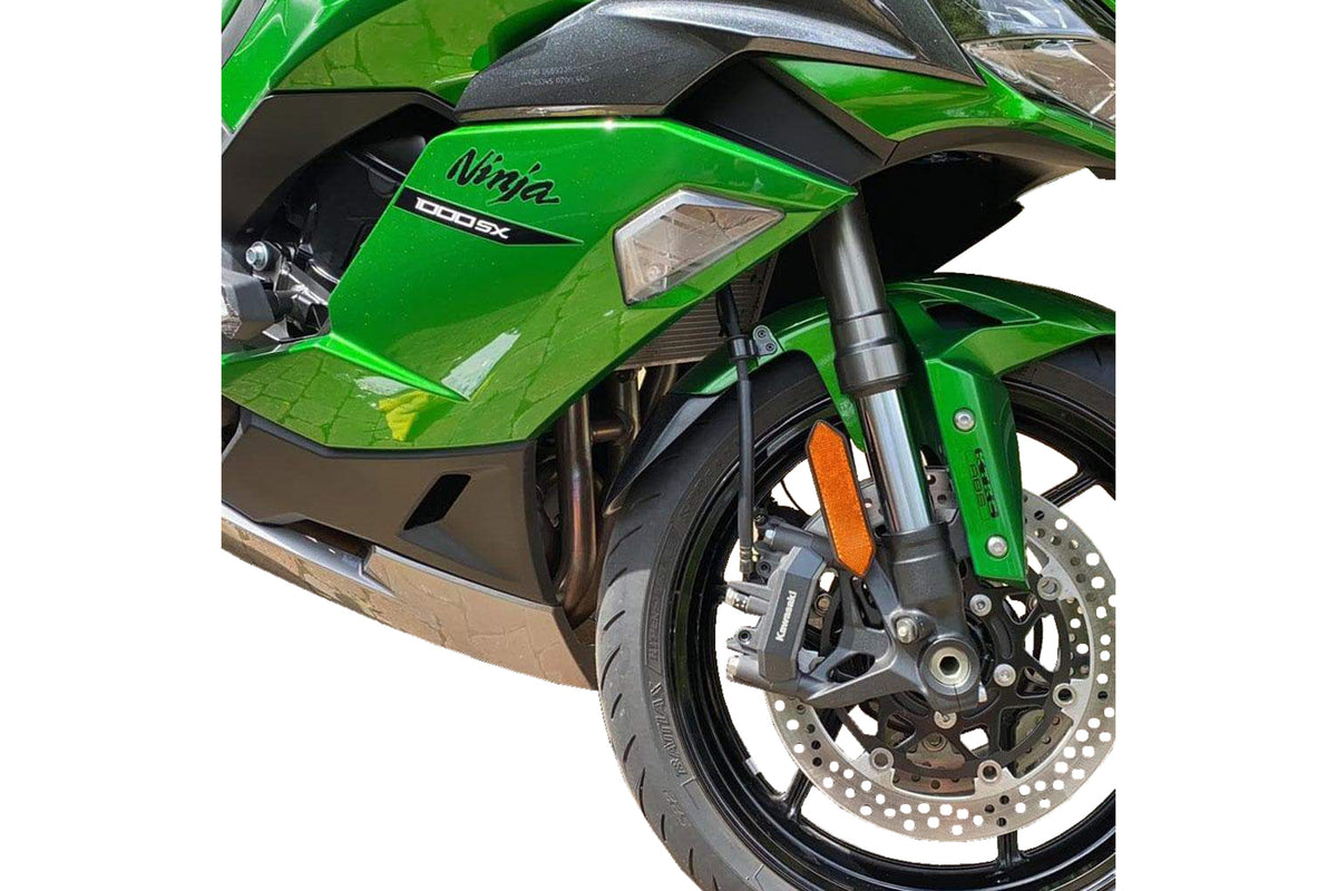 PUIG 20473N Verlängerung des vorderen Schutzblechs  passend fuer KAWASAKI NINJA 1000 SX Schwarz