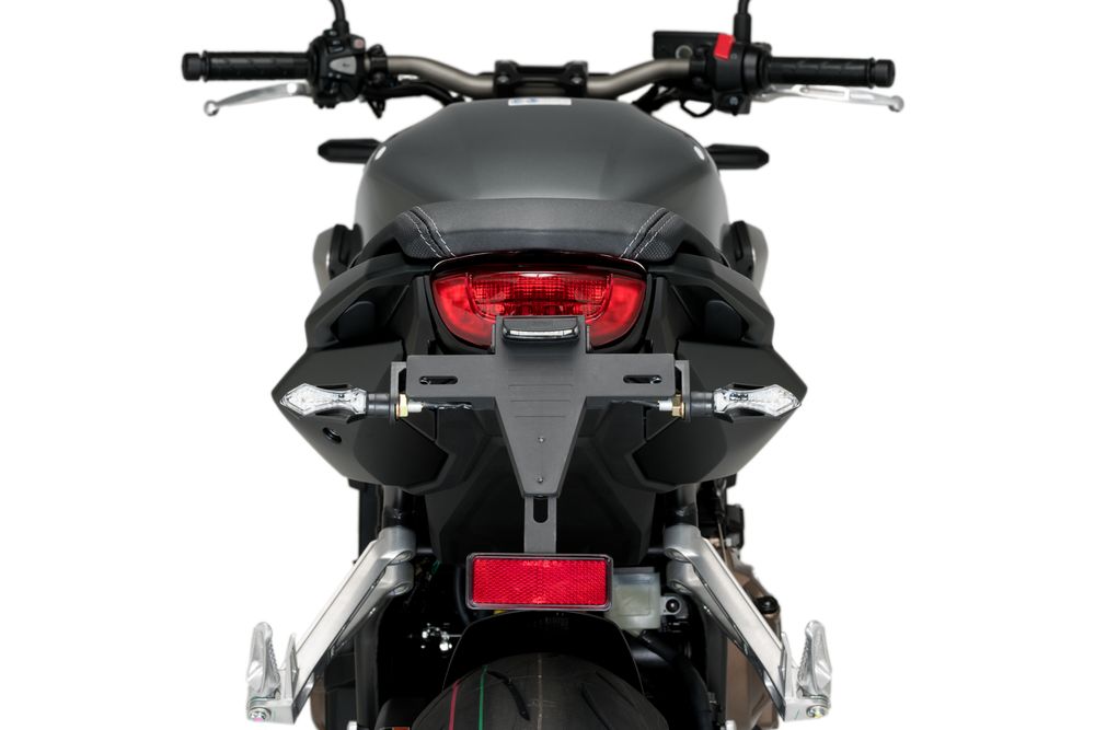PUIG 20565N Kennzeichenhalters  passend fuer HONDA CBR650R Schwarz