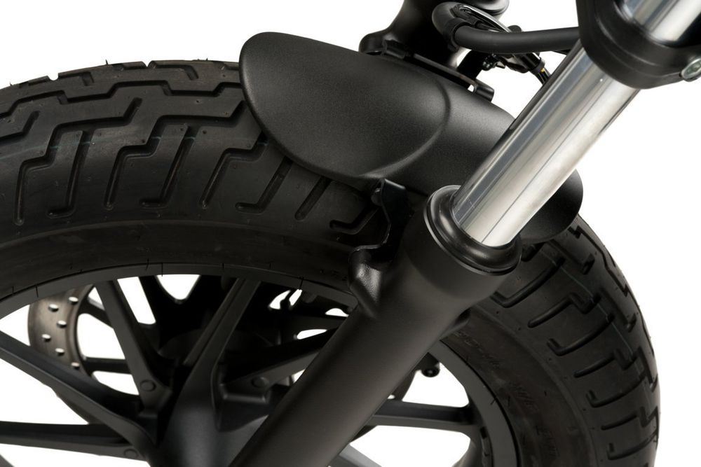 PUIG 3525N VORDERER KOTFLÜGEL DES gefrästes Blech  passend fuer HONDA CMX 500 REBEL Schwarz