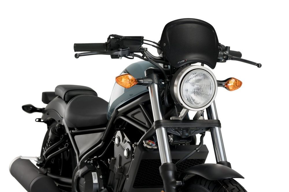 PUIG 3702C Frontplatte ABS  passend fuer HONDA CMX 500 REBEL Carbon look