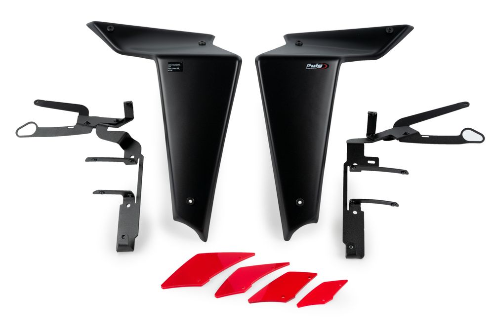PUIG 20647R Naked Side  Spoiler  passend fuer YAMAHA MT-09 SP Rot