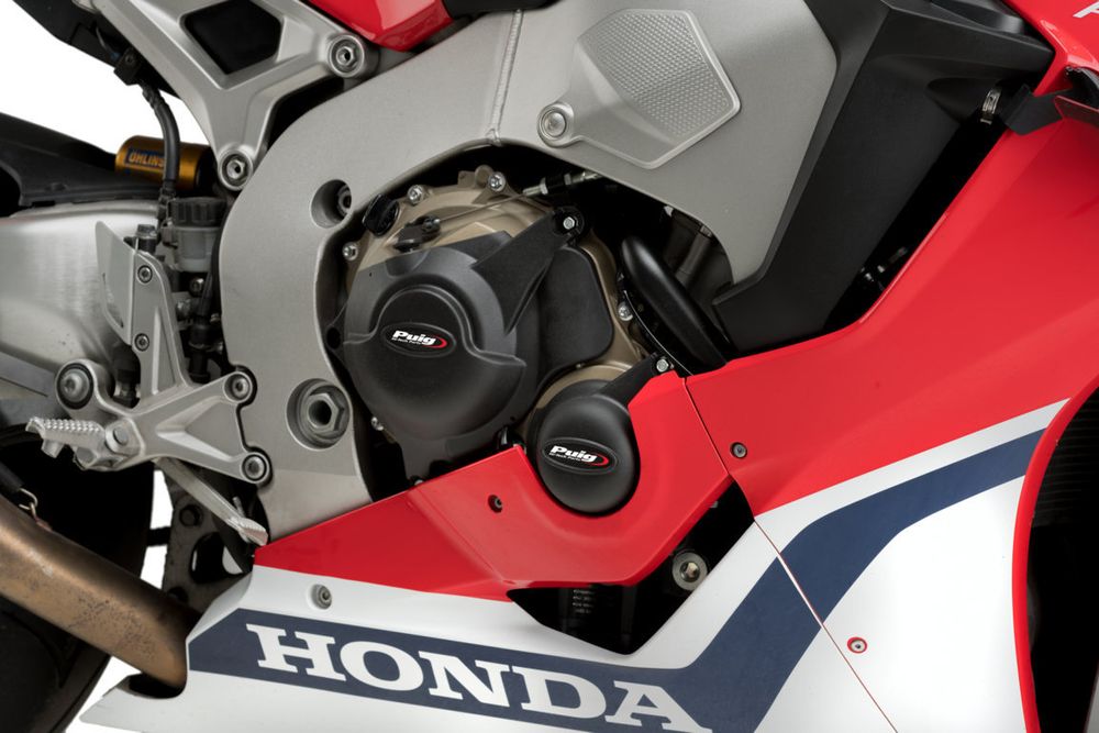 PUIG 21510N Motorschutzhauben Track für Championship  passend fuer HONDA CBR1000RR FIREBLADE SP Schwarz