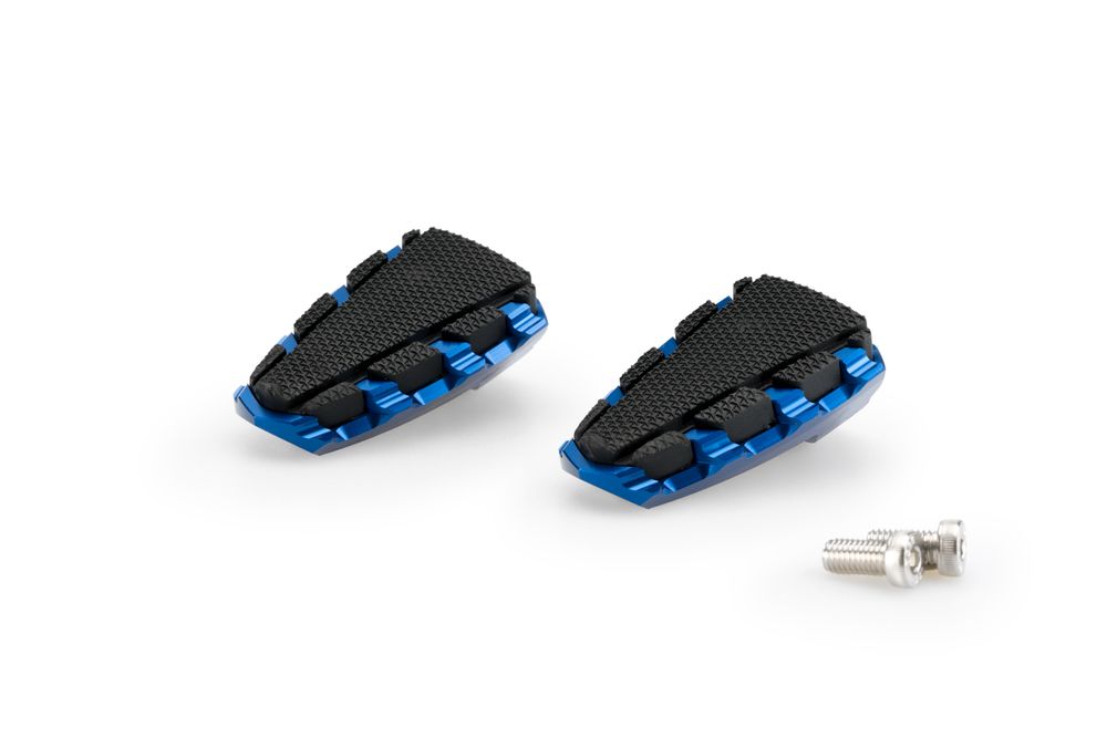 PUIG 20853A Trail 2.0. Fussrasten  passend fuer SUZUKI GSX-R750 Blau