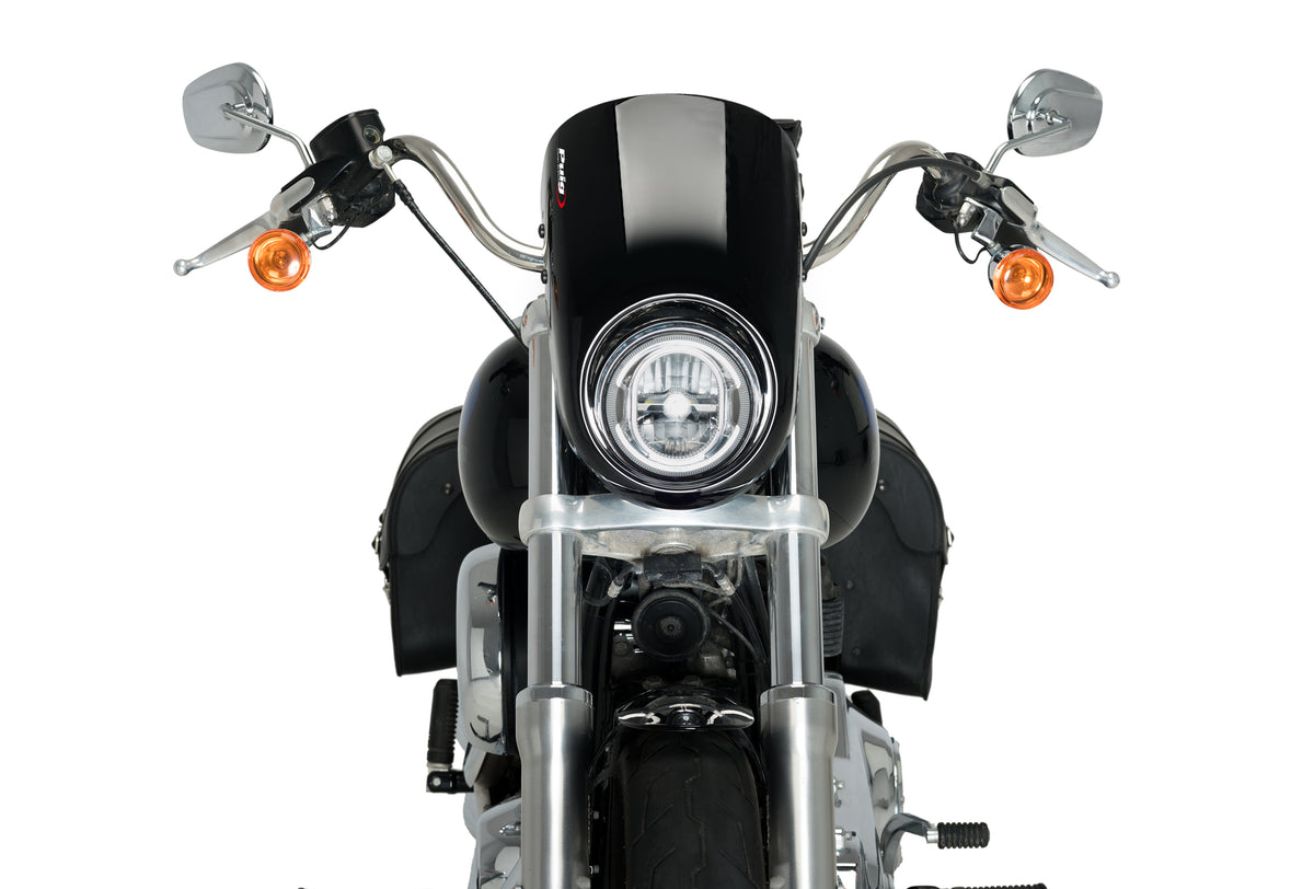 PUIG 21082N Anarchy  passend fuer HARLEY DAVIDSON SOFTAIL LOW RIDER FXLR Schwarz