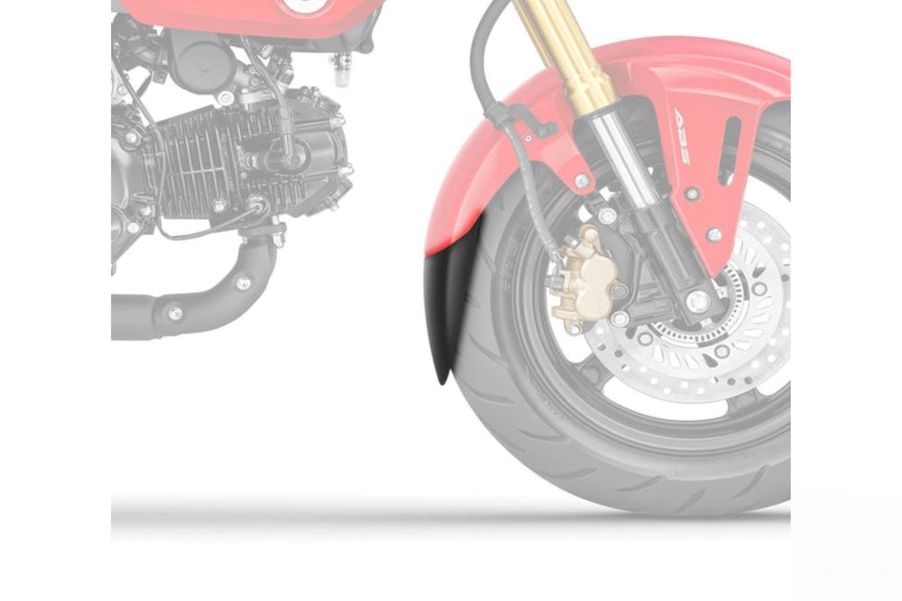PUIG 21166N Verlängerung des vorderen Schutzblechs  passend fuer HONDA MSX125 GROM Schwarz
