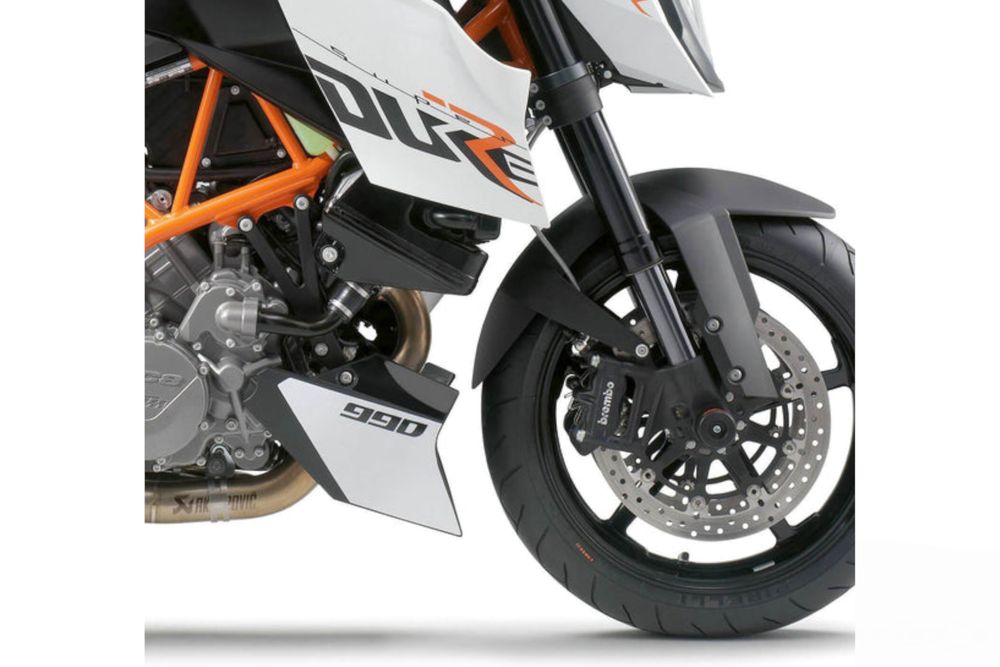 PUIG 21169N Verlängerung des vorderen Schutzblechs  passend fuer KTM 990 SUPERDUKE Schwarz