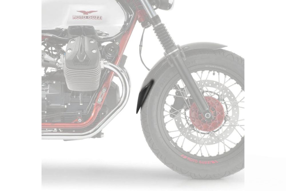PUIG 21173N Verlängerung des vorderen Schutzblechs  passend fuer MOTO GUZZI V7 III STONE 750 Schwarz