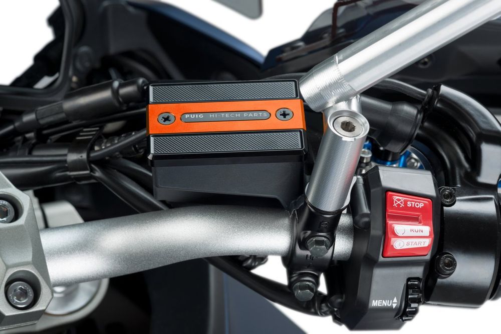 PUIG 9267T Vorderer Bremsflüssigkeitsbehälterdeckel  passend fuer YAMAHA FZ1 FAZER Orange
