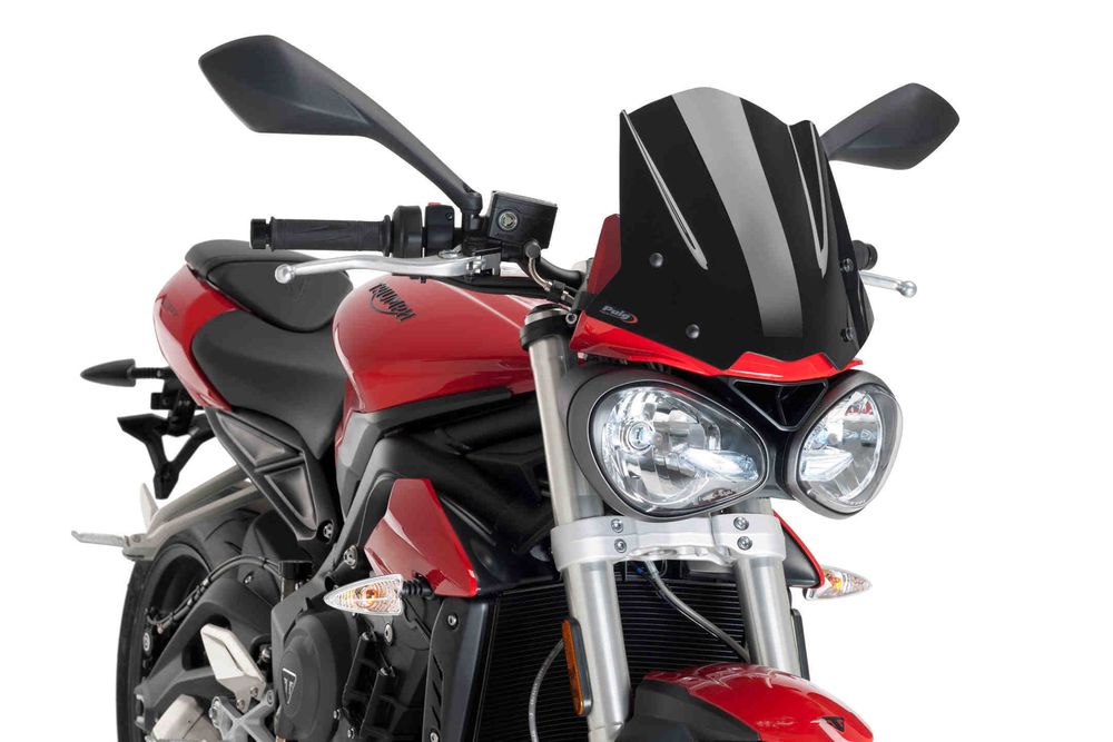 PUIG 9999N New Generation Sport  passend fuer TRIUMPH STREET TRIPLE 765 S Schwarz