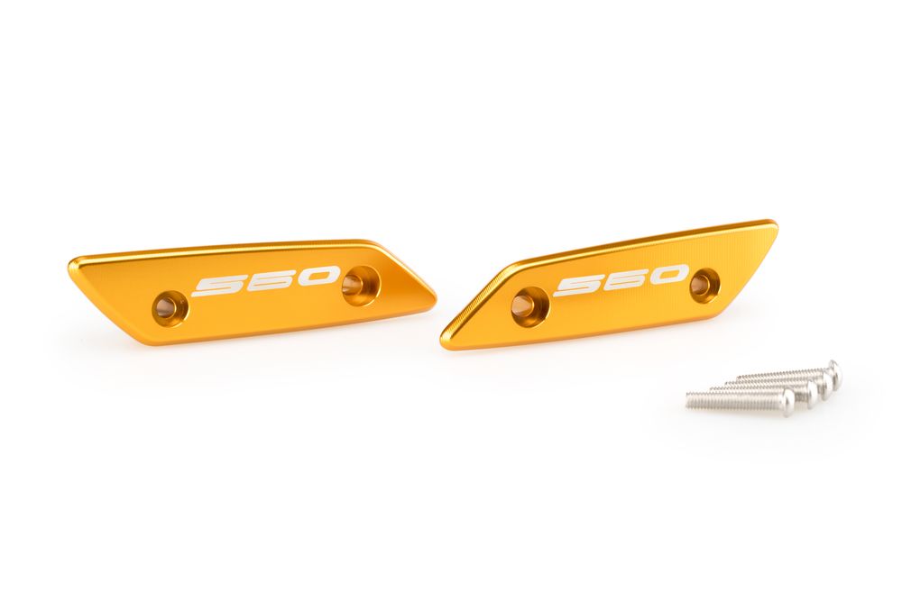 PUIG 21298O Rückspiegel Kappen  passend fuer YAMAHA T-MAX 560 TECH MAX Gold