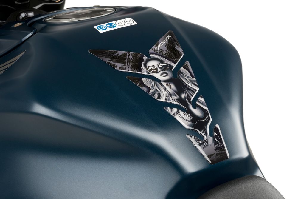 PUIG 21434N Girl Tankschutz  passend fuer HONDA NT650V DEAUVILLE Schwarz