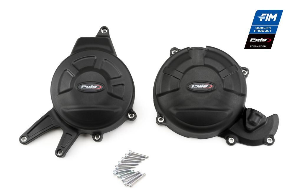 PUIG 21500N Motorschutzhauben Track für Championship  passend fuer APRILIA RS 660 Schwarz